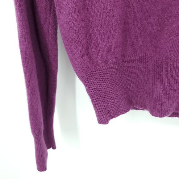VTG 90s Fenn Wright Manson 100% Cashmere Turtleneck Sweater 40/M Purple - Picture 14 of 16